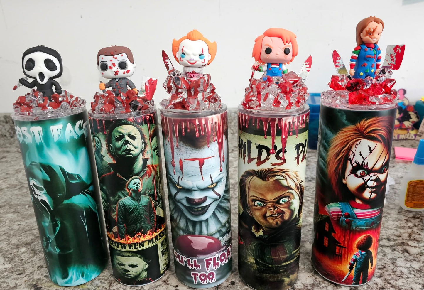 CUSTOM TUMBLERS WITH FANCYICE LIDS