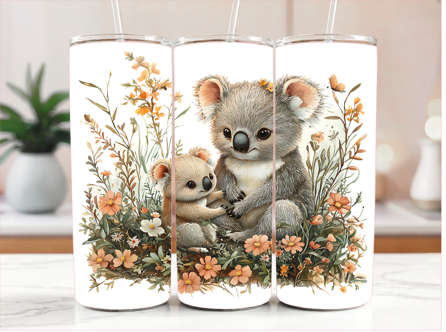 KOALAS FLORAL TUMBLER RTS