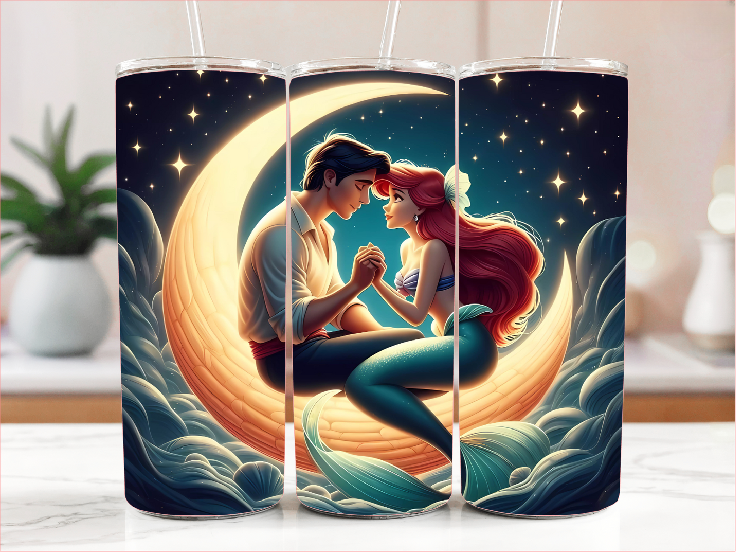 PRINCESS LOVE MERMAID TUMBLER RTS