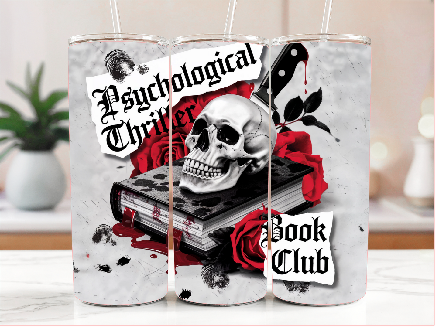 PSYCHOLOGICAL THRILLER BOOK CLUB TUMBLER RTS