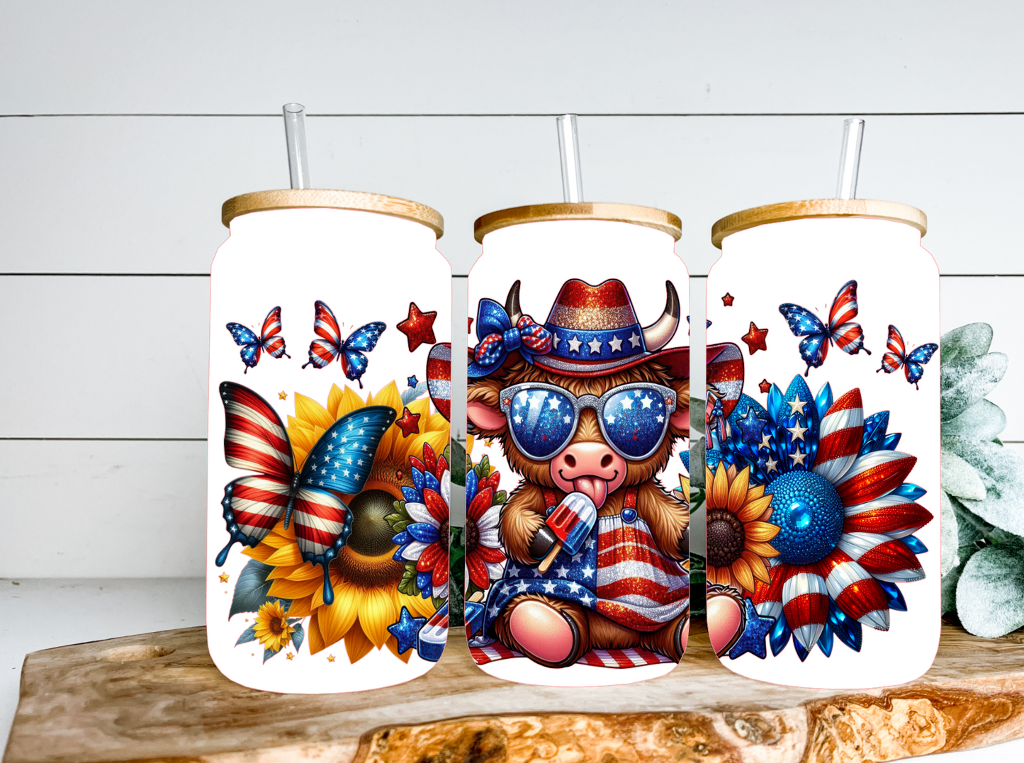 PATRIOTIC HIGHLAND COW LIBBY RTS