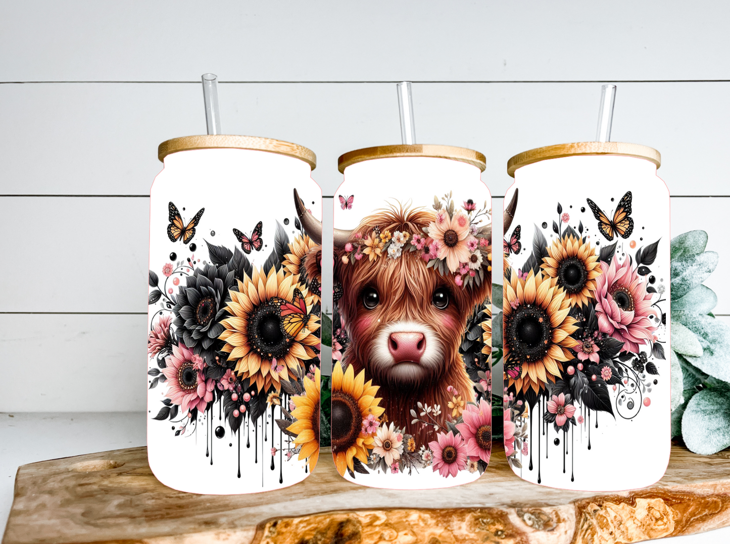 FLORAL HIGHLAND COW LIBBY