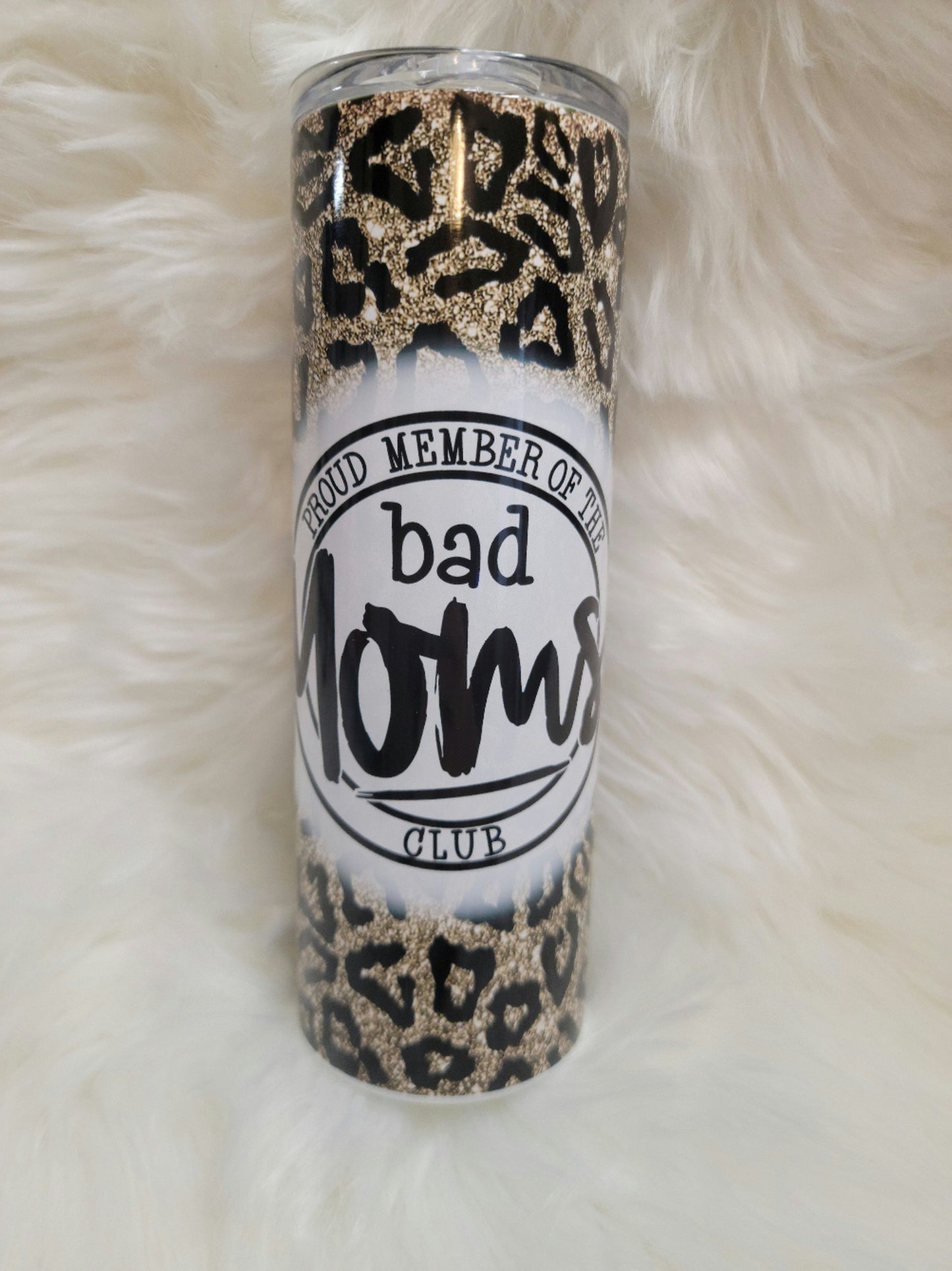 Bad Moms Club Leopard Tumbler