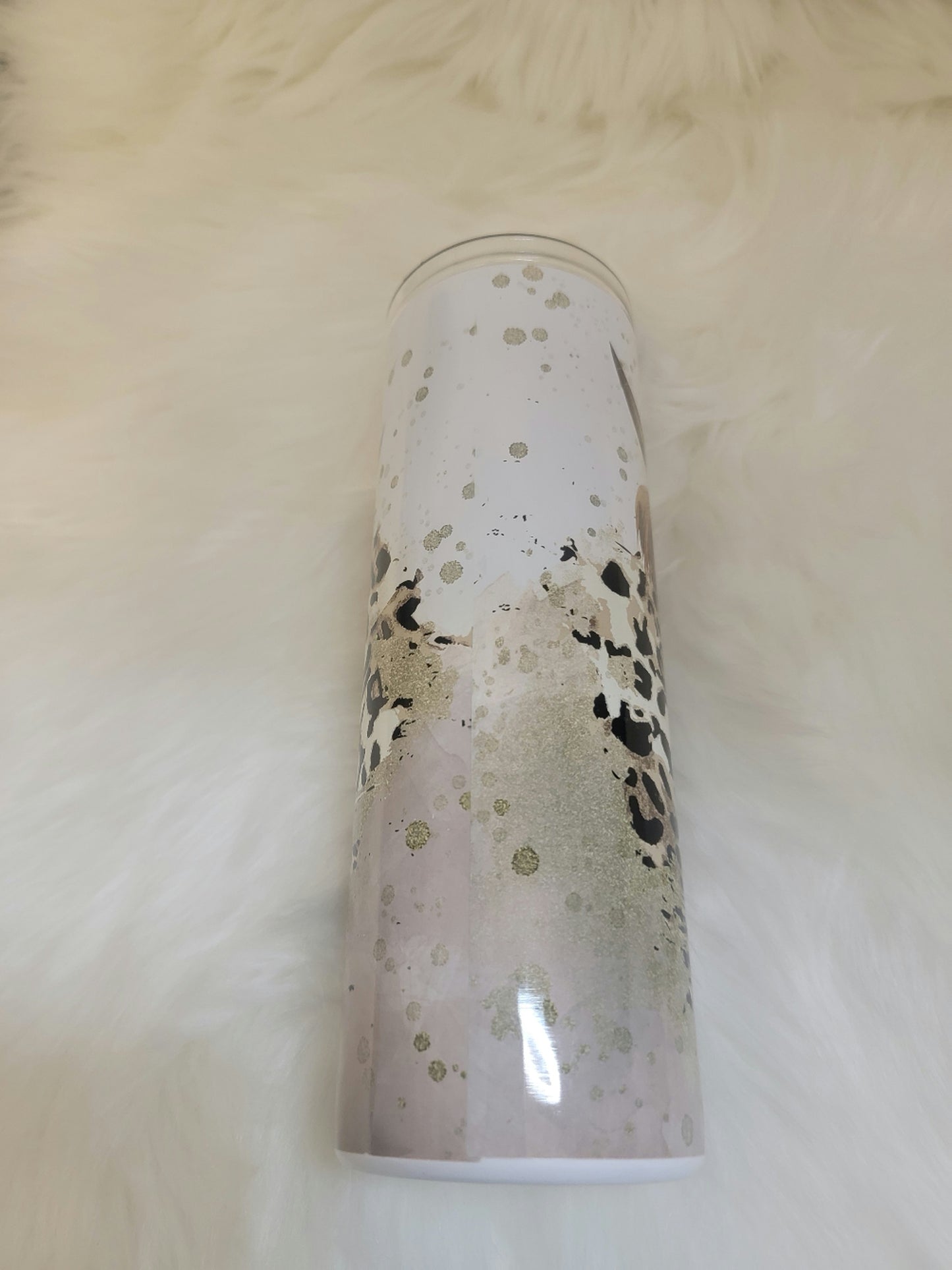 Highland Cow Leopard Tumbler