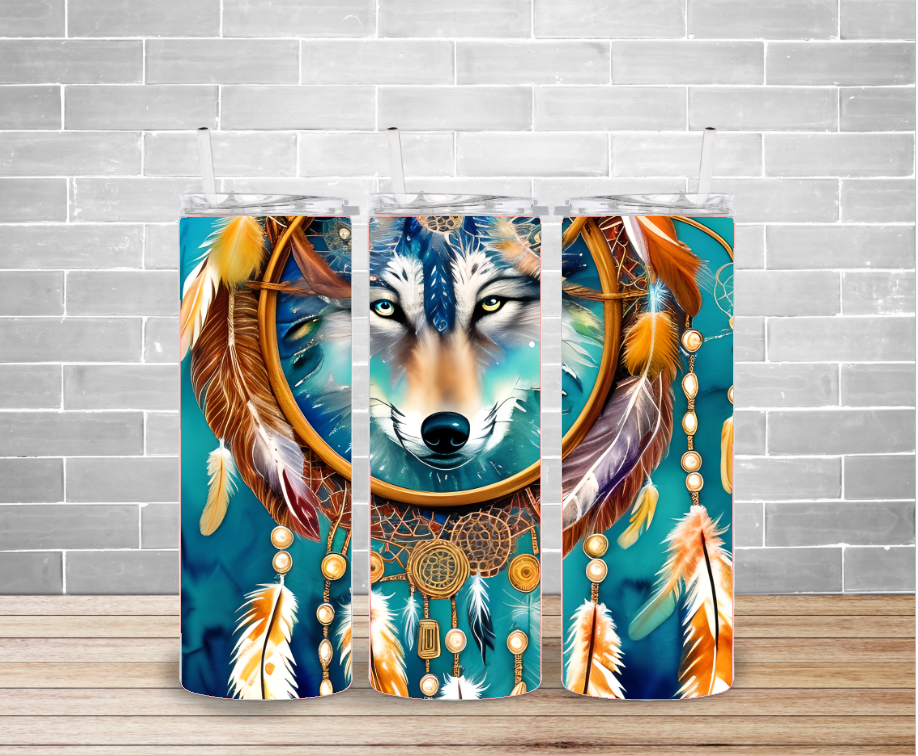 Wolf Dreamcatcher Tumbler