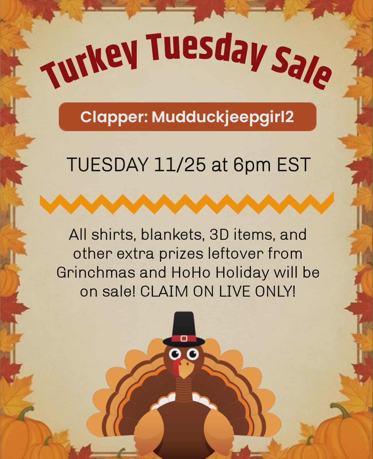 TURKEY NIGHT TUESDAY