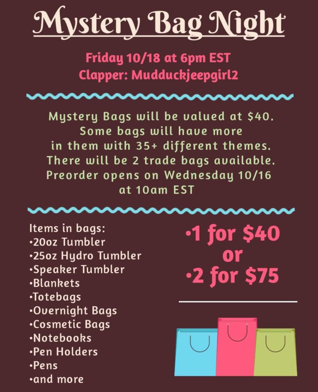 MYSTERY BAG NIGHT