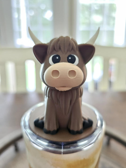 HIGHLAND COW VERSION 2 3D LID BUDDIE