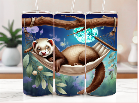 FERRET IN HAMMOCK TUMBLER