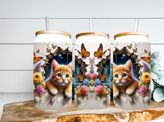 CAT BUTTERFLY FLORAL LIBBY