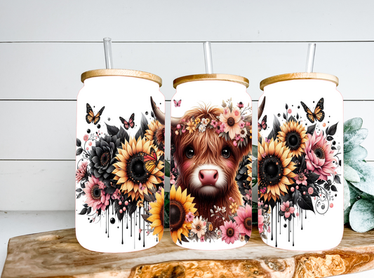 FLORAL HIGHLAND COW LIBBY