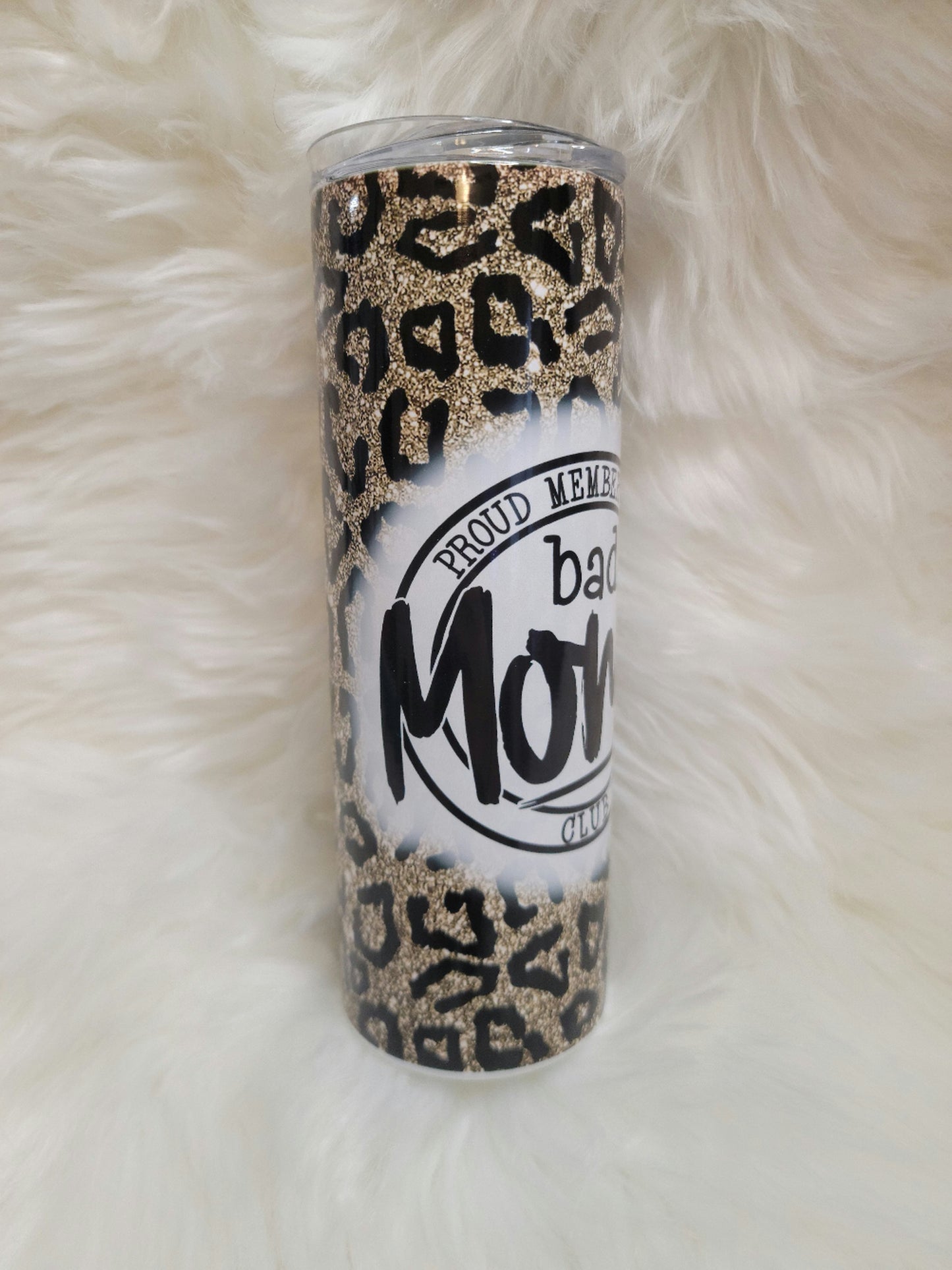 Bad Moms Club Leopard Tumbler