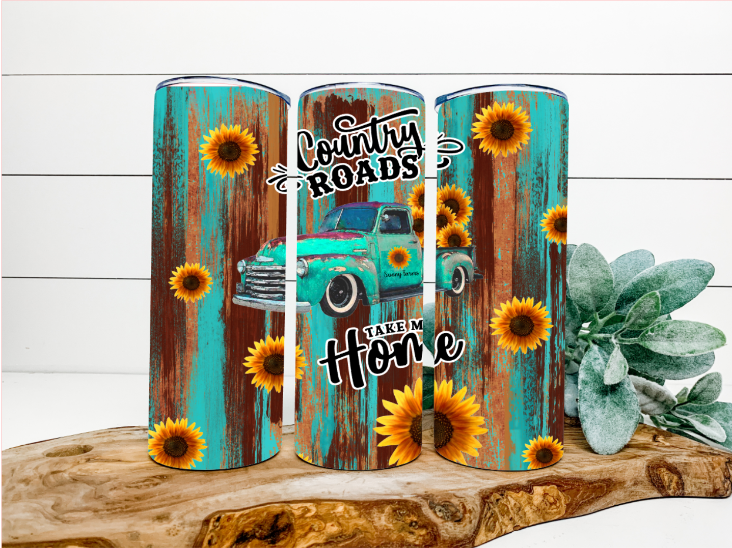 Country Roads Patina Tumbler