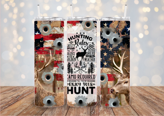 Deer Hunting Rules Tumbler