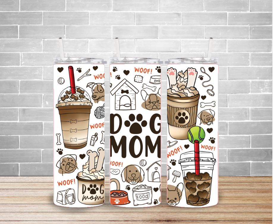 Dog Mom Collage Tumbler