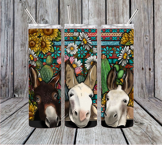 Three Asses Donkey Tumbler