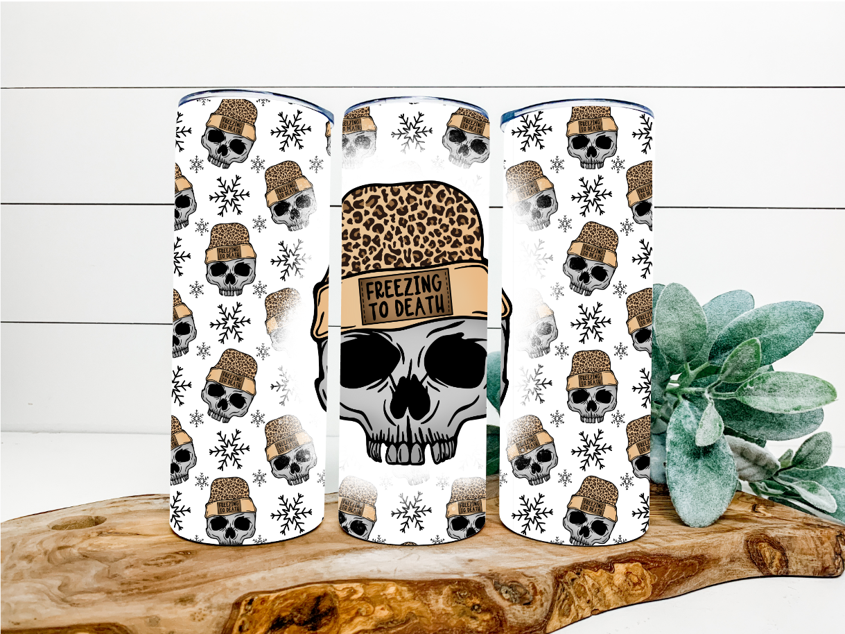 Freezing to Death Skull Tumbler