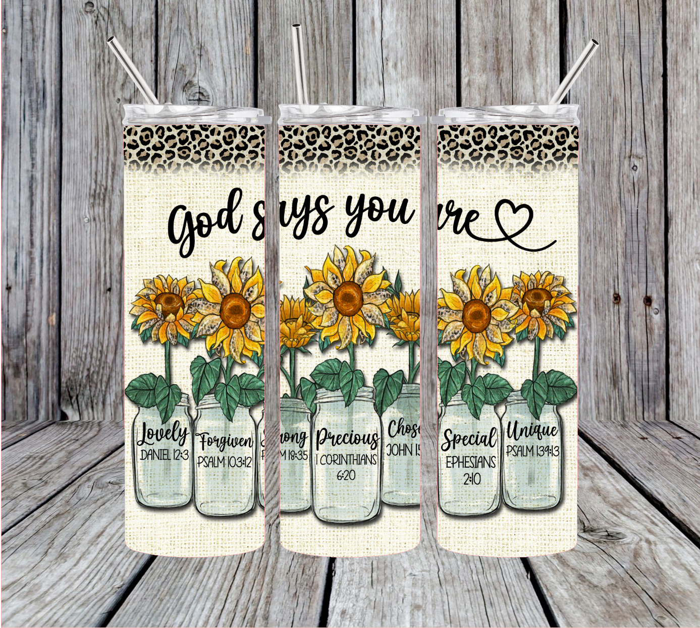 God Says You Are Mason Jars Tumbler