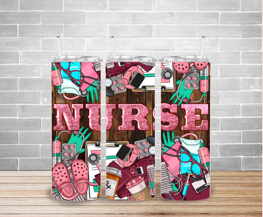 Nurse Collage Tumbler